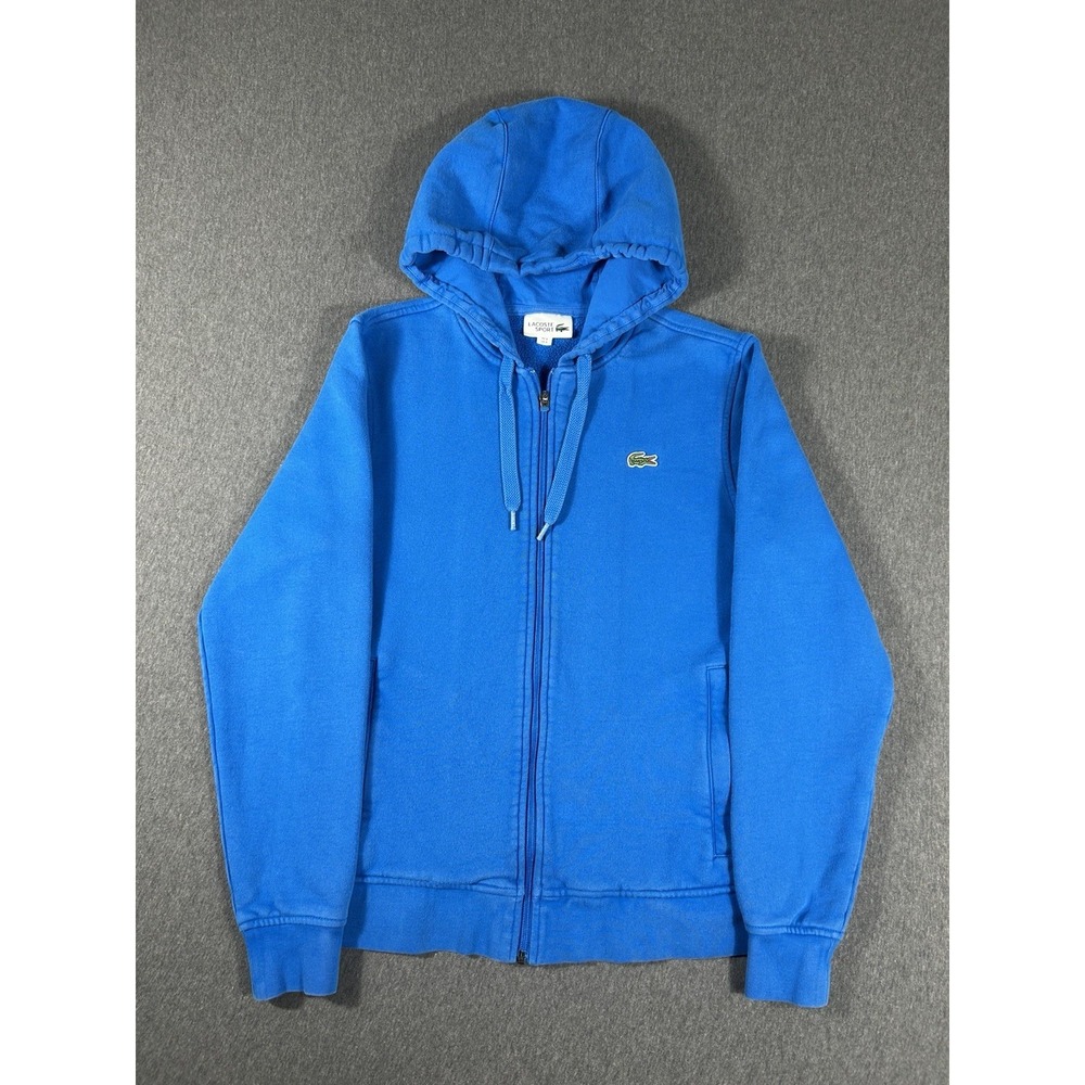 Lacoste Sport Full Zip Hoodie Blue Size S